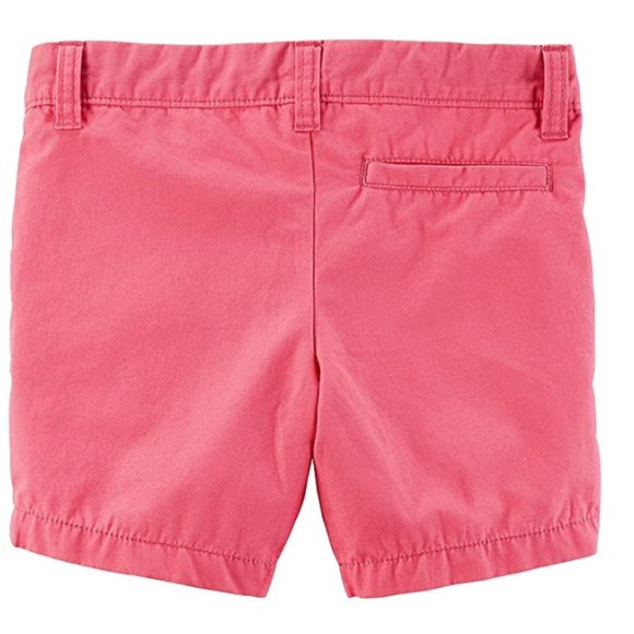 Carter's Cotton Solid Pink Shorts NWT - Picture 2 of 3